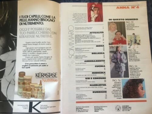 Rivista ANNA 24 Gennaio 1987 n.4 Katia Ricciarelli Pippo Baudo …