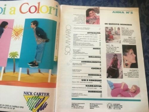 Rivista ANNA 31 Gennaio 1987 n.5 Guttuso Dalila di Lazzaro | Immagine Gallery 2