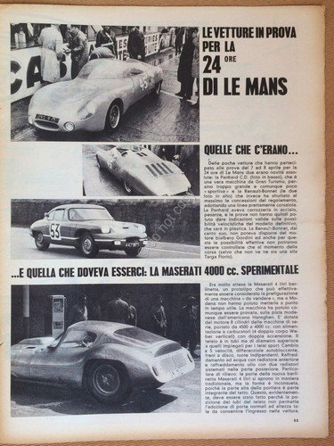 Rivista Automobilismo - Auto Italiana N° 17 1962 - Maserati …