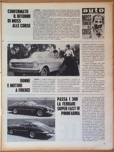 Rivista Automobilismo - Auto Italiana N° 24 1962 - Fiat …