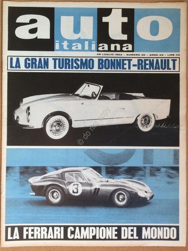 Rivista Automobilismo - Auto Italiana N° 30 1962 - Gran …