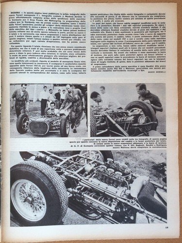 Rivista Automobilismo - Auto Italiana N° 32 1962 - Ferrari …