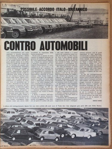 Rivista Automobilismo - Auto Italiana N° 5 1962 - Fiat …