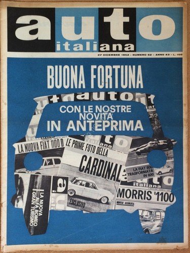 Rivista Automobilismo - Auto Italiana N° 52 1962 - Diverse … | Immagine principale