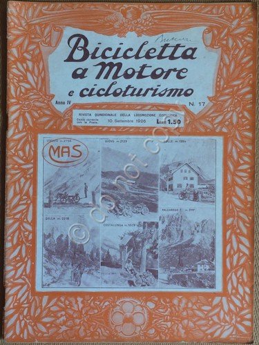 Rivista Biciclette a Motore e Cicloturismo - Anno IV - … | Immagine principale