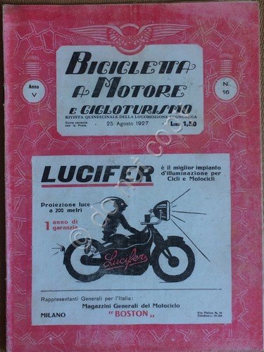 Rivista Biciclette a Motore e Cicloturismo - Anno V - … | Immagine principale