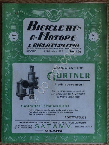 Rivista Biciclette a Motore e Cicloturismo - Anno V - … | Immagine principale