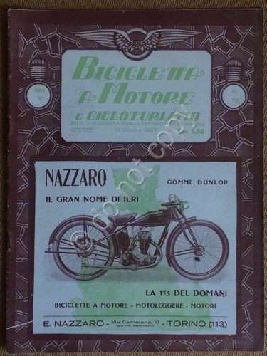 Rivista Biciclette a Motore e Cicloturismo - Anno V - … | Immagine principale