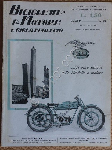 Rivista Biciclette a Motore e Cicloturismo - Anno V - … | Immagine principale