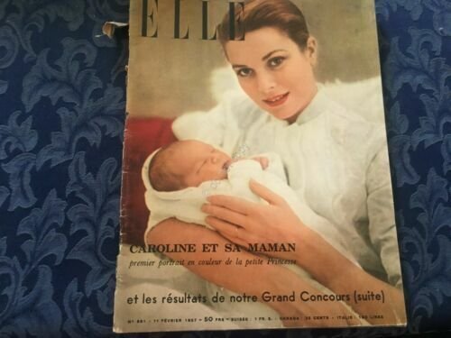 Rivista ELLE 11 Febbraio 1957 Principessa Grace di Monaco con …