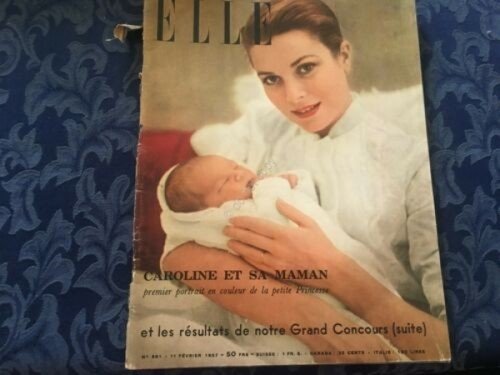 Rivista ELLE 11 Febbraio 1957 Principessa Grace di Monaco con … | Immagine principale