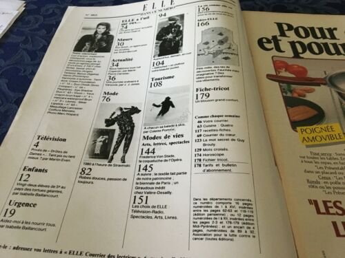 Rivista ELLE 20 Ottobre 1980 N. 1815