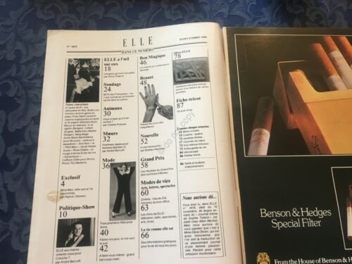 Rivista ELLE 29 Dicembre 1980 n.1825 Simon Signoret Robert De …