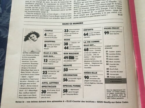 Rivista ELLE 7 Luglio 1980 n. 1800