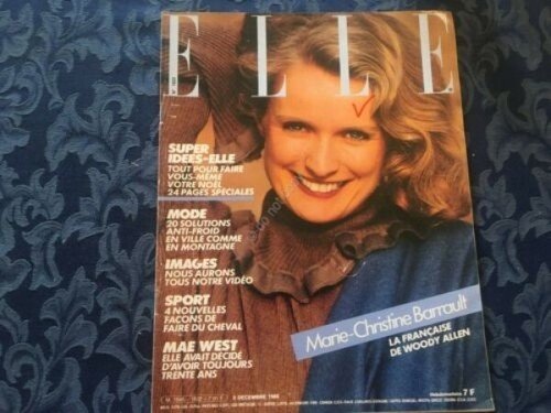 Rivista ELLE 8 Dicembre 1980 n.1822 Mae West