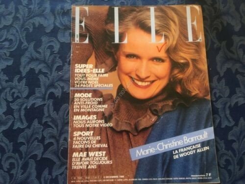 Rivista ELLE 8 Dicembre 1980 n.1822 Mae West | Immagine principale