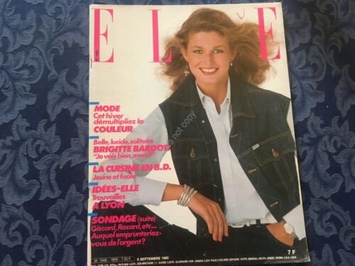 Rivista ELLE 8 Settembre 1980 n.1809 Brigitte Bardot