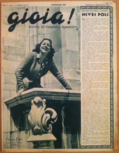 Rivista femminile - Gioia - 28 Febraio 1942 - Anno …