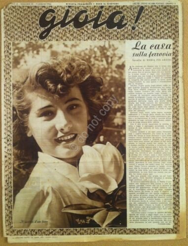 Rivista femminile - Gioia - 7 Luglio 1946 - Anno …