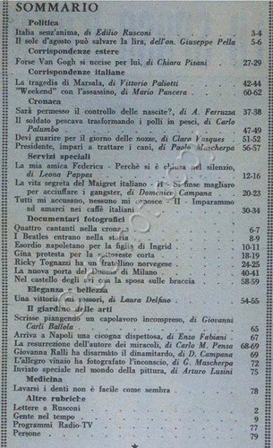 Rivista Gente - 14 Maggio 1964 - Gina Lollobrigida - …