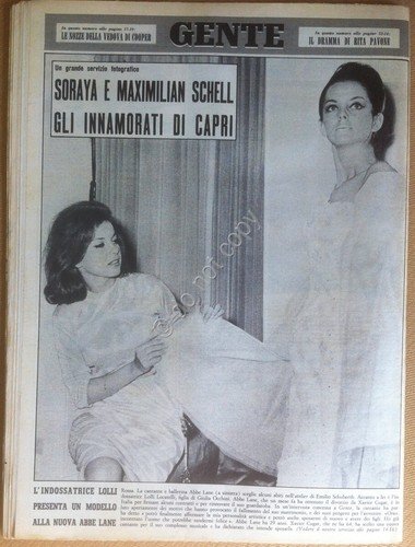 Rivista Gente - 16 Luglio 1964 - Abbe Lane - …