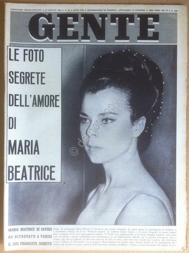 Rivista Gente - 25 Giugno 1964 - Elisabetta II - …