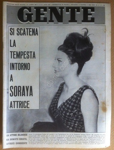 Rivista Gente - 27 Agosto 1964 - Soraya - Alain …