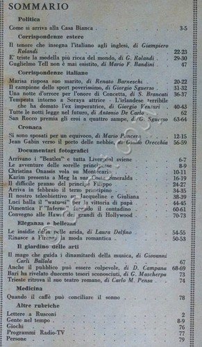 Rivista Gente - 27 Agosto 1964 - Soraya - Alain …