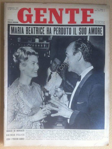 Rivista Gente - 8 Settembre 1961 - Grace Keyy - … | Immagine principale