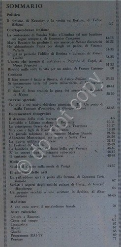 Rivista Gente - 8 Settembre 1961 - Grace Keyy - …