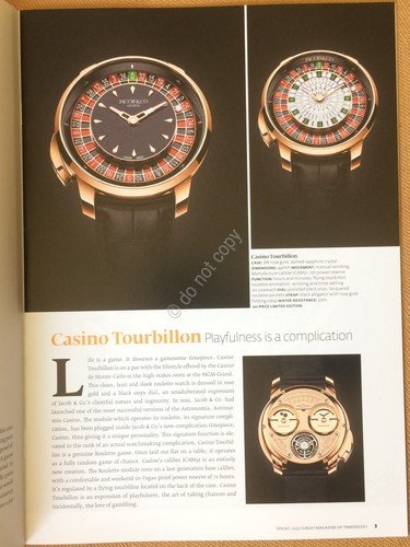 Rivista GMT - Great Magazine of Timepieces - Orologi Jacob … | Immagine Gallery 2