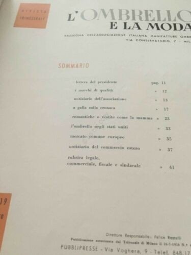 Rivista L'ombrello e la Moda ombrello moda N 19 Lu … | Immagine Gallery 2