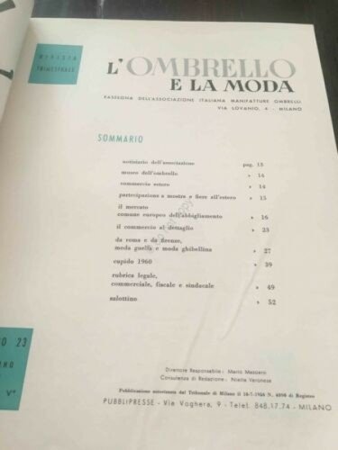 Rivista L'ombrello e la Moda ombrello moda N 23 Autunno … | Immagine Gallery 2