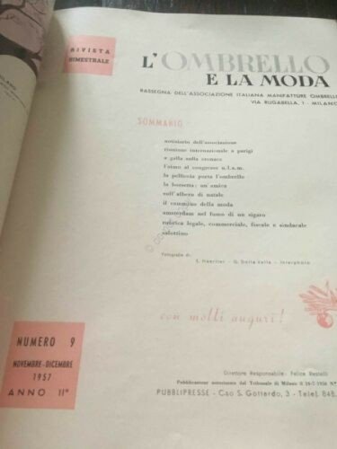 Rivista L'ombrello e la Moda ombrello moda N 9 Novembre … | Immagine Gallery 2