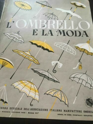 Rivista L'ombrello e la Moda ombrello moda pubblicit N 12 …