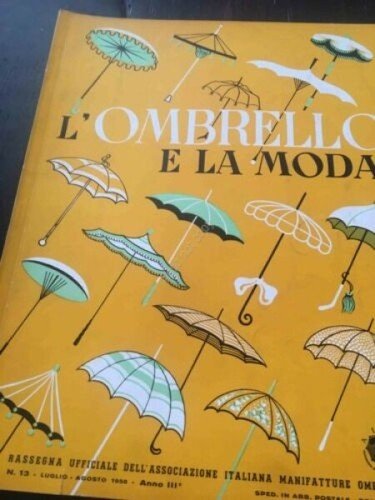 Rivista L'ombrello e la Moda ombrello moda pubblicità N 13 …