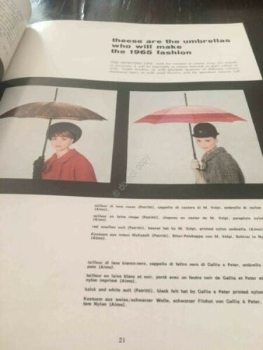 Rivista L'ombrello e la Moda ombrello moda pubblicità N 38 …