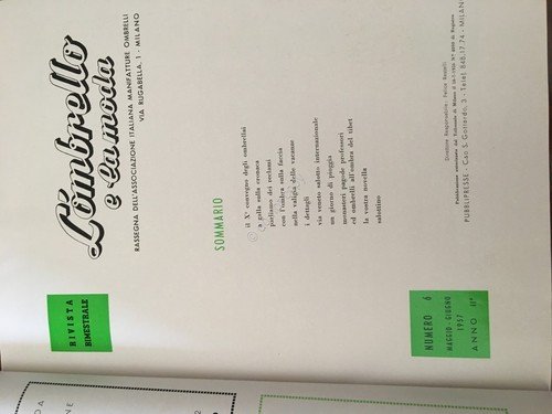 Rivista L'ombrello e la Moda ombrello moda pubblicità N 6 …