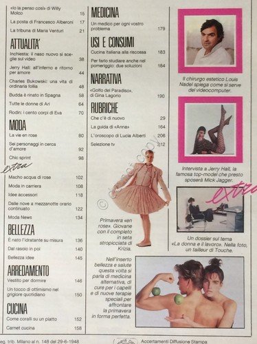 Rivista Magazine - Anna (Annabella) - 28 marzo 1987 - …