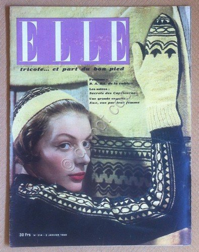 Rivista Magazine - ELLE France - N° 214 1950 - … | Immagine Gallery 1