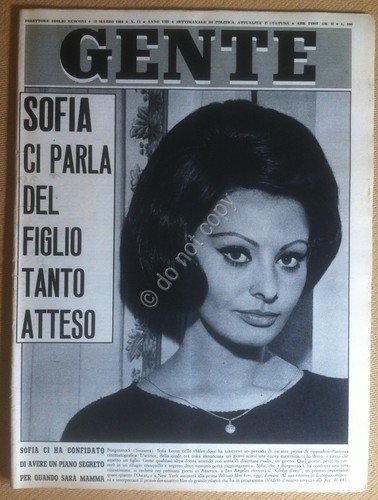 Rivista Magazine - Gente - 12 Marzo 1964 - Sofia … | Immagine principale