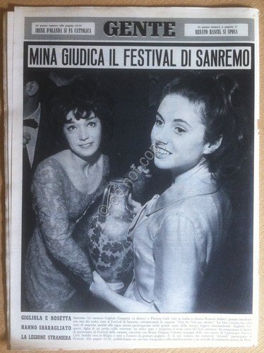 Rivista Magazine - Gente - 13 Febbraio 1964 - Gigliola … | Immagine Gallery 2