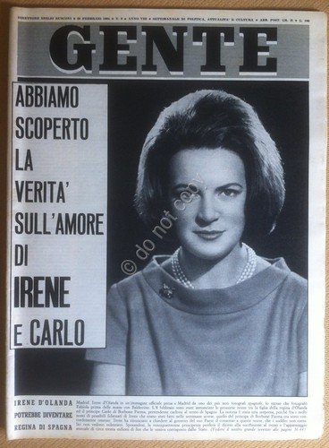 Rivista Magazine - Gente - 20 Febbraio 1964