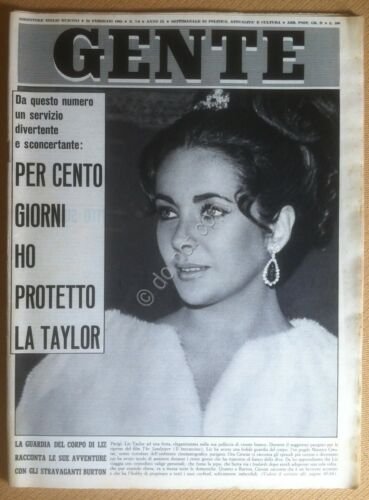 Rivista Magazine - Gente - 24 Febbraio 1965 - Liz …