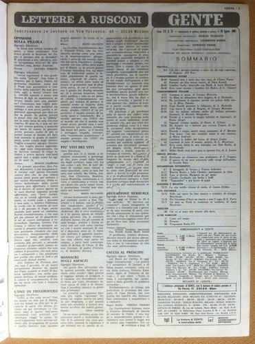 Rivista Magazine - Gente - 28 Agosto 1968 - Brigitte …