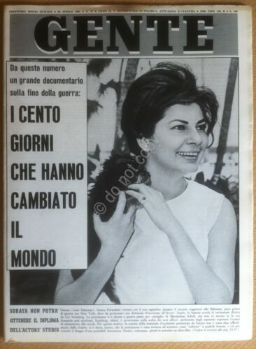 Rivista Magazine - Gente - 28 Aprile 1965 - Soraya …