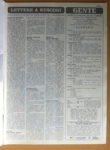Rivista Magazine - Gente - 3 Luglio 1968 - Sandra … | Immagine Gallery 3