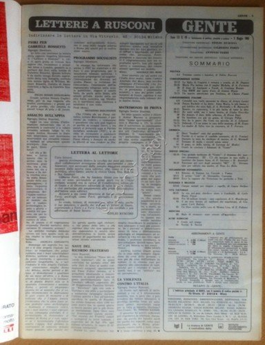 Rivista Magazine - Gente - 8 Maggio 1968 - Claudia … | Immagine Gallery 3