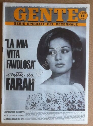 Rivista Magazine - Gente n 22 1967 - Farah Diba …