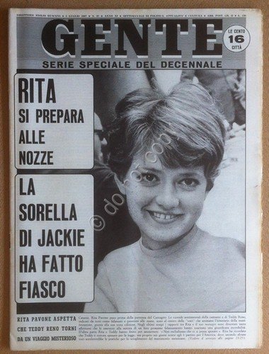 Rivista Magazine - Gente n° 27 1967 - Rita Pavone … | Immagine principale